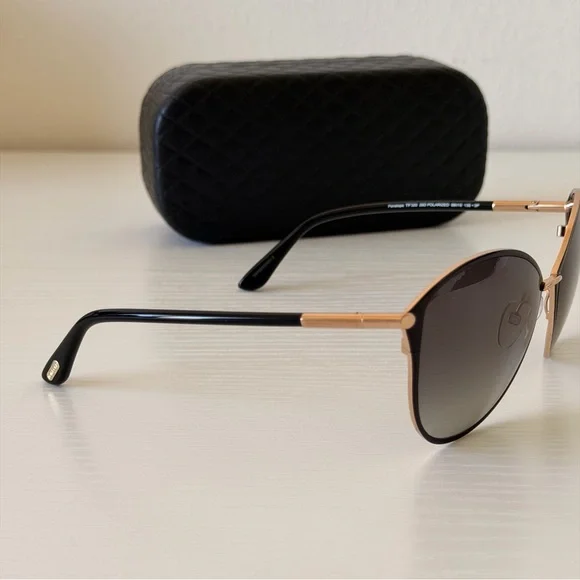 New! Tom Ford Polarized Black Sunglasses, Penelope TF320 28D  display picture 2